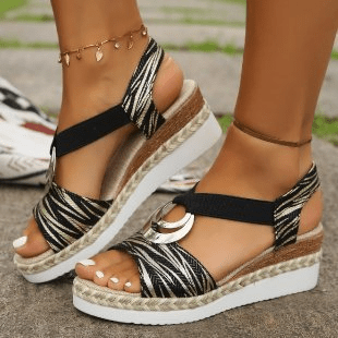 Vicky - Sandalias Egonómicas y Cómodas con Tacón de Cuña. - WESS SPAIN
