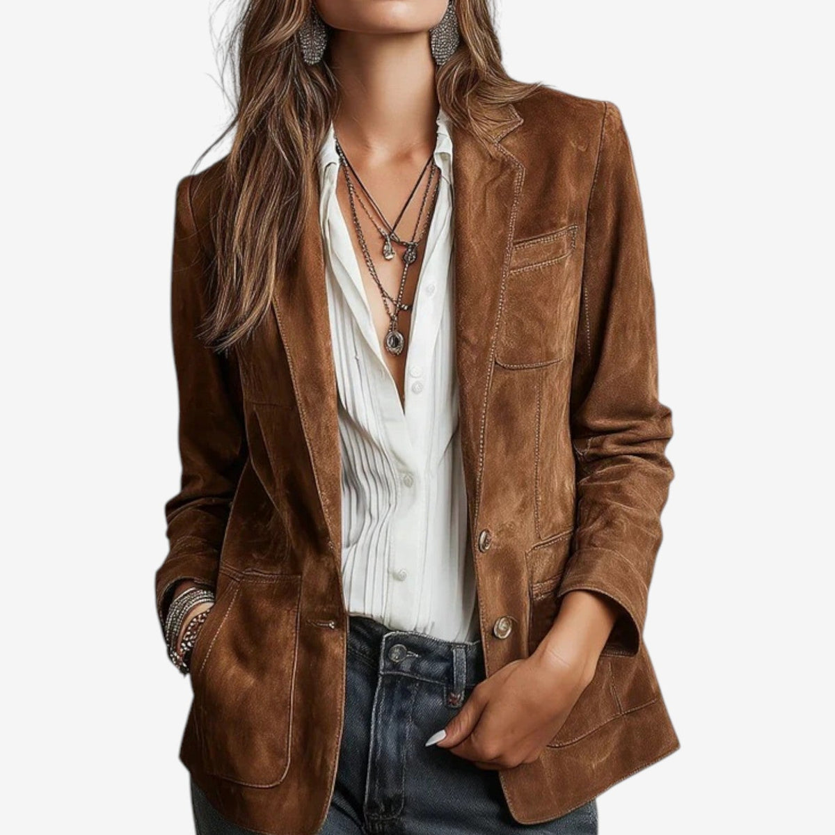 Chaqueta de Ante Miruna WESS