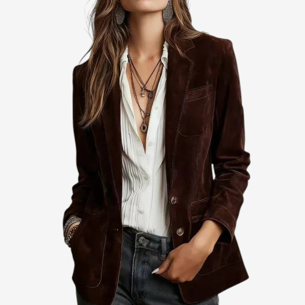Chaqueta de Ante Miruna WESS