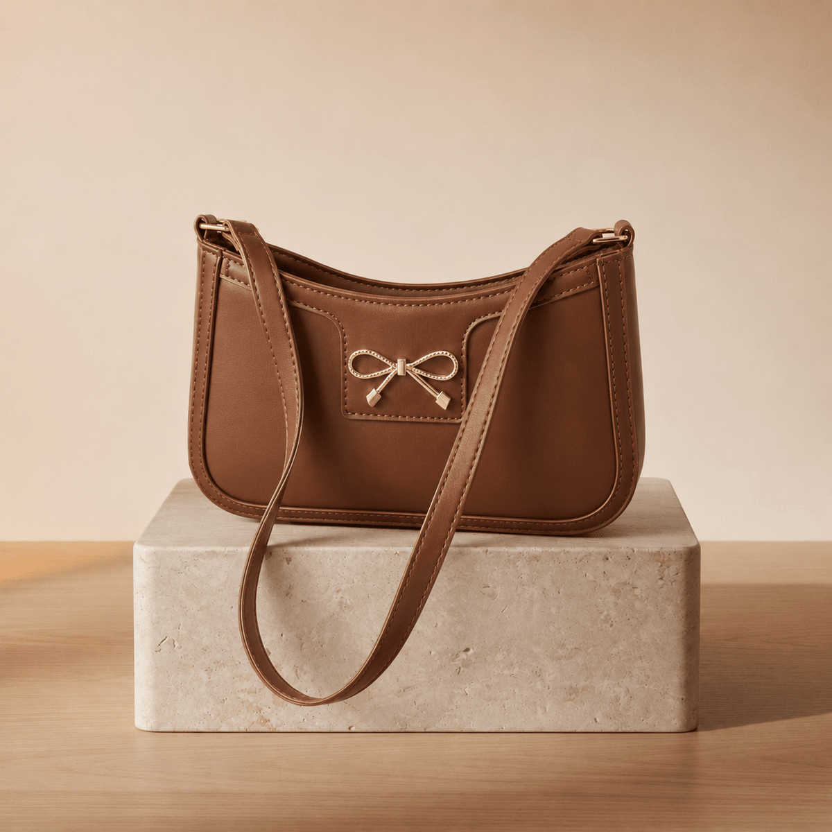 Bolso Hobo Mini Lazo Dorado - WESS SPAIN