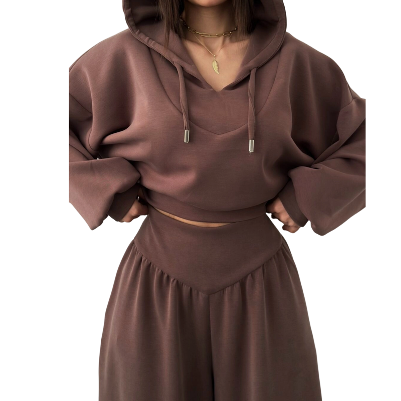 Veronica Conjunto de sudadera con capucha WESS